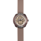 Montre Vista Numero All Brown (Ø 29 mm) – Acier Brun Ionisé, Cadran Marron, Bracelet Silicone Marron Monobloc