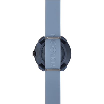 Montre Vista Numero All Blue (Ø 29 mm) – Acier Inoxydable Bleu, Cadran Brossé Bleu, Bracelet Silicone Bleu Clair