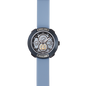 Montre Vista Numero All Blue (Ø 29 mm) – Acier Inoxydable Bleu, Cadran Brossé Bleu, Bracelet Silicone Bleu Clair