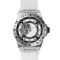 Montre Vento Silver White – Automatique NH39 Japon, Open Heart, Acier Inoxydable, Cadran & Bracelet Blancs