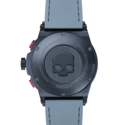 Montre Otto Chrono All Blue – Chronographe, Acier Inoxydable Bleu, Cadran Fibre Carbone, Bracelet Silicone Bleu