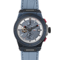 Montre Otto Chrono All Blue – Chronographe, Acier Inoxydable Bleu, Cadran Fibre Carbone, Bracelet Silicone Bleu