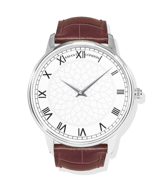 Montre Amant London Petite Sienna – Ultra Slim 6 mm, Acier Inoxydable, Verre Saphir, Étanche 5 ATM, Édition Petite 36 mm