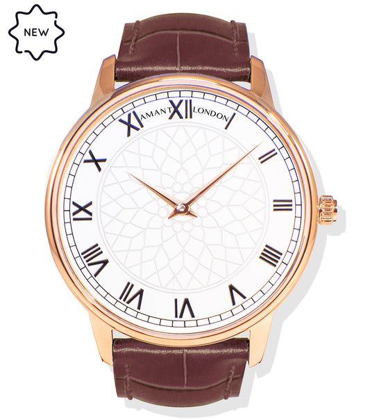 Montre Amant London Founder’s Edition – 40 mm, Ultra Slim 7 mm, Acier Inoxydable, Verre Saphir, Étanche 5 ATM