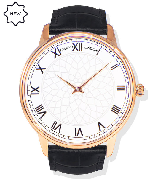 Montre Amant London Founder’s Edition – 40 mm, Ultra Slim 7 mm, Acier Inoxydable, Verre Saphir, Étanche 5 ATM