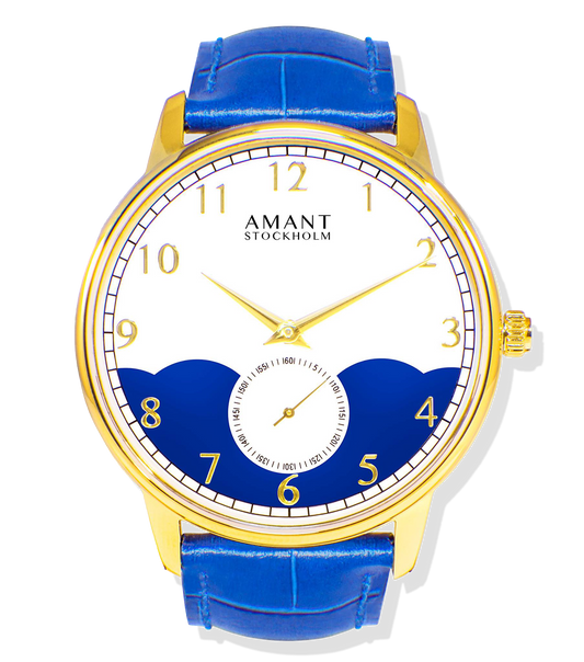 Montre Amant Stockholm – Ultra Slim 7 mm, Acier Inoxydable, Verre Saphir, Bracelet Cuir Italien, Étanche 5 ATM