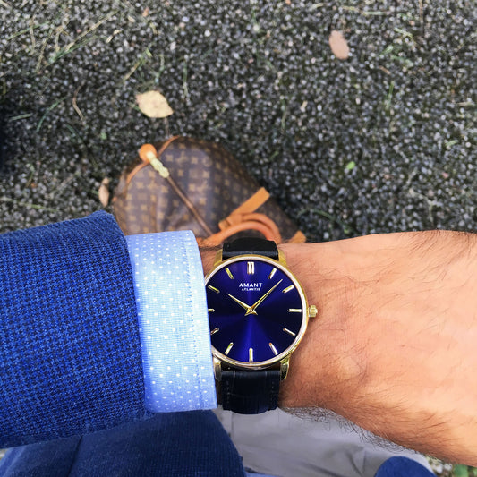 Montre Amant Atlantis – Ultra Slim 6 mm, Acier Inoxydable, Verre Saphir, Étanche 5 ATM, Garantie Étendue
