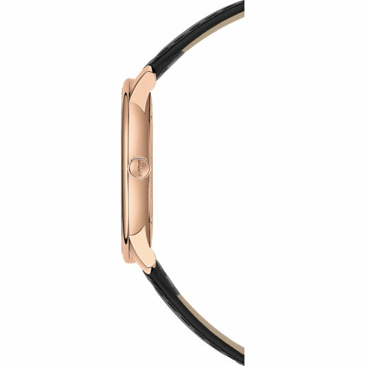 Montre Homme Mido (Ø 39 mm) – Cuir Noir, Verre Saphir, Étanche 3 ATM