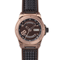 Montre Otto Brown Rose Gold – Acier Or Rose, Cadran Marron, Bracelet Silicone Marron & Fibre Carbone